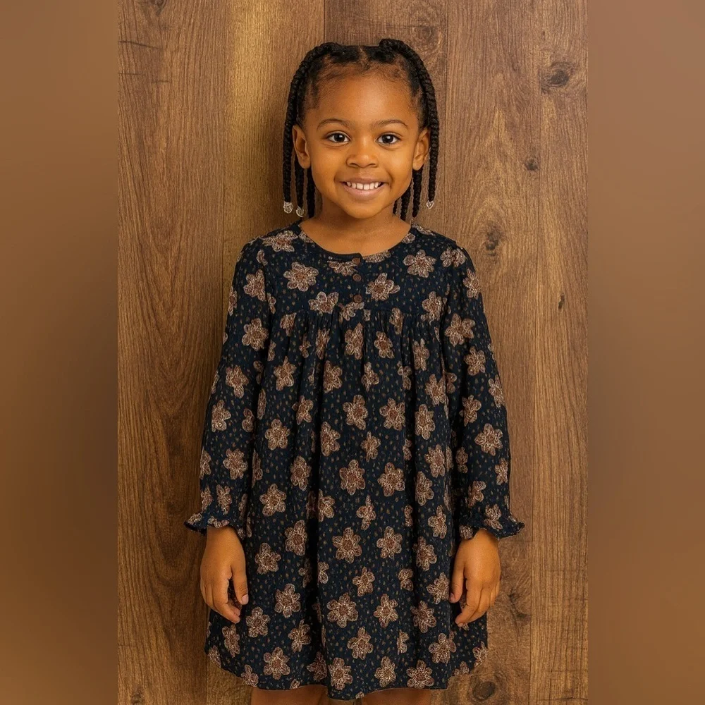 Zara girls soft collection  youth floral dress Size 11/12